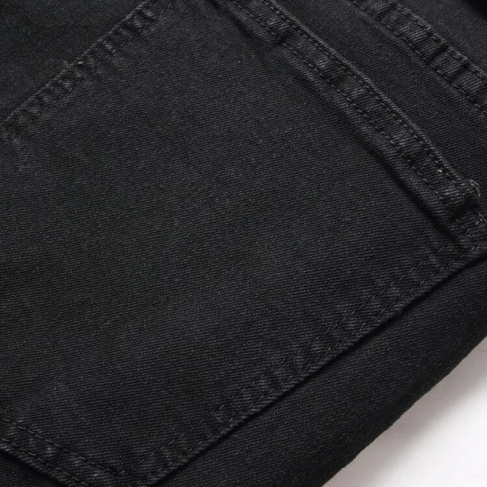 Guys Ripped Zip Fly Jeans - Picture 8 of 10